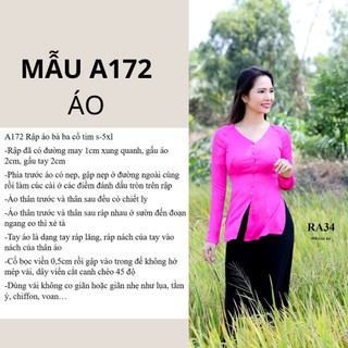 RẬP GIẤY A0 ÁO BÀ BA A172 (KHÔNG CẮT SẴN)