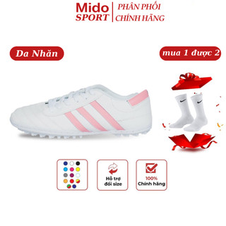 Giày đá bóng 3 sọc đã KHÂU Full ĐẾ,giày sân cỏ nhân tạo, hàng chính hãng wika , đã khâu full đế