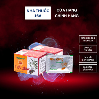 Trà gừng traphaco dạng hòa tan - hộp 10 túi x 3g cốm