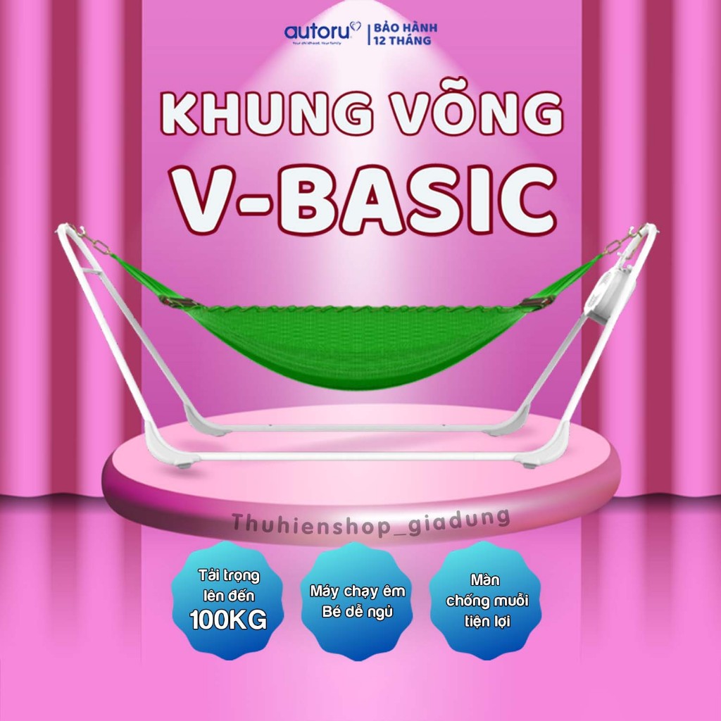 Máy đưa nôi bộ võng Autoru V-BASIC A100 cục đưa tự động