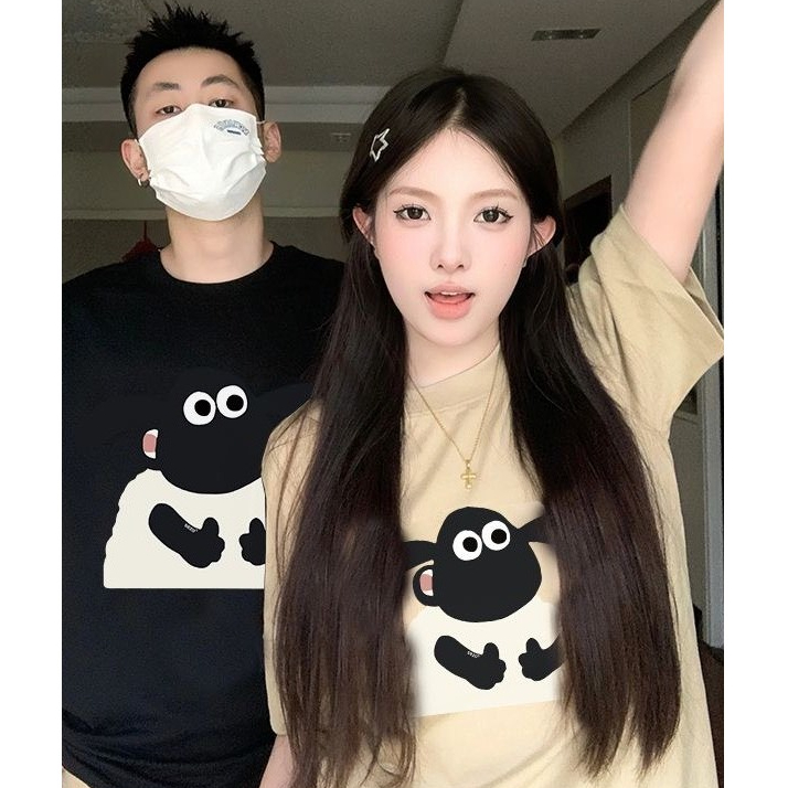 Áo Thun In Hình Con Cừu Sheep Unisex Nam Nữ Local Brand Form Rộng Shop.lucas