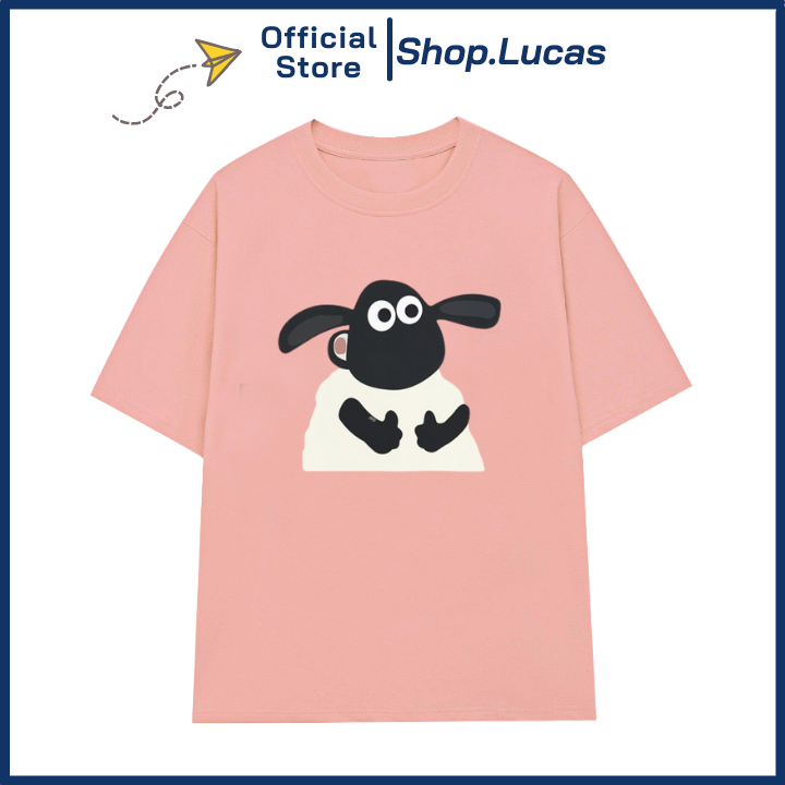 Áo Thun In Hình Con Cừu Sheep Unisex Nam Nữ Local Brand Form Rộng Shop.lucas