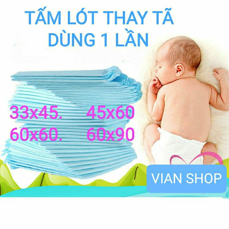 100 MIẾNG LÓT THAY TÃ BỈM CHO BÉ, LÓT SAU SINH CHỐNG THẤM