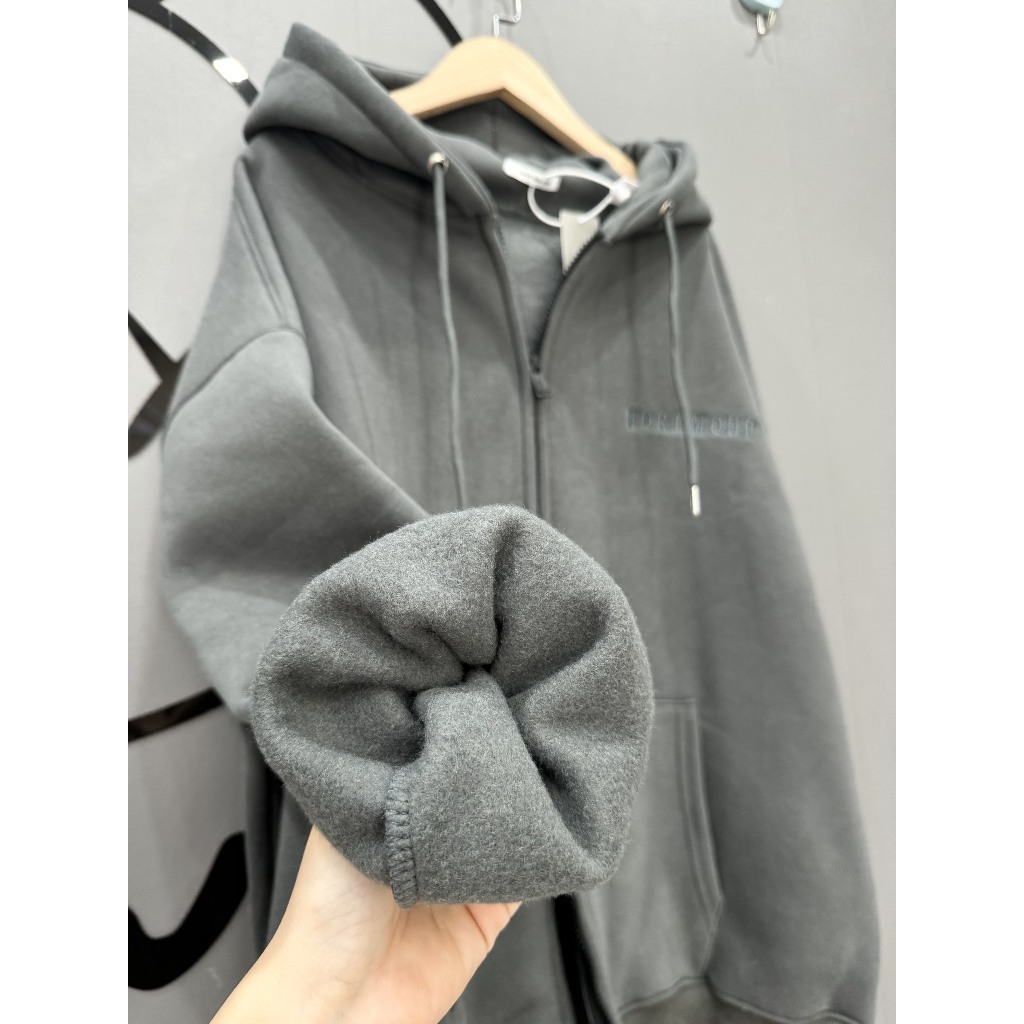 Áo khoác zip nỉ tàu l1 khoá 2 đầu HORE