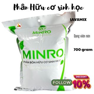 Phân hữu cơ sinh học minro viên nén giúp cây phát triển tốt- gói 700gram