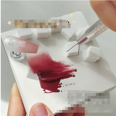 Set 5.10.15.20 bông mút, cây cố định dặm ombre làm nail