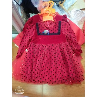 Đầm nhung công chúa bé gái(10-17kg)(0_4) tuổi
