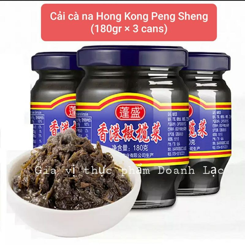 Combo 3 hủ Cải cà na Hong Kong hiệu Peng Sheng 180gr/hủ 💯Nhập khẩu chính hãng