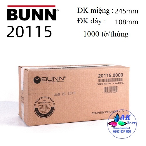 SET 50 TỜ GIẤY LỌC CÀ PHÊ 24CM ( 3500.011)