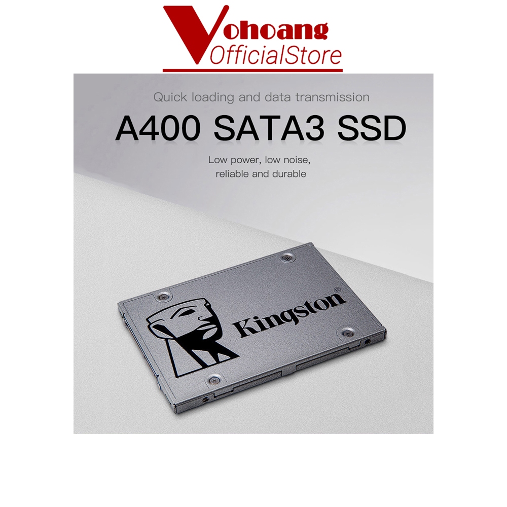 (Hot Sale) Ổ cứng SSD Kingston A400 120GB 2.5inch Sata 3 dùng cho laptop, máy bàn bảo hành 3 năm - Hàng Chính Hãng