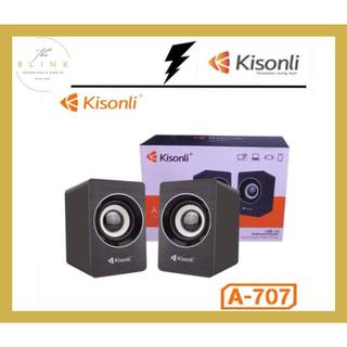 Loa 2.0 kisonli a-707- loa vi tính 2.0- mới - bảo hành 12 tháng
