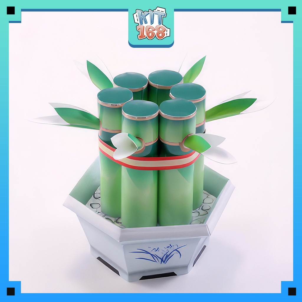 Mô hình giấy Cây cảnh Lucky Bamboo