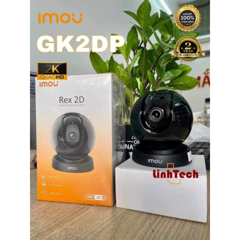 Camera Imou GK2DP ip Wifi Dùng trong nhà Quay 360 độ Siêu Nét Ngày Đêm Có Cảnh Báo và Đàm Thoại