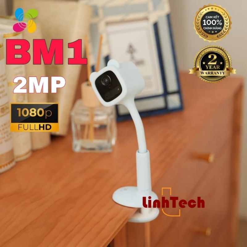 Camera Baby EZVIZ BM1, FHD 1080P, Pin Sạc & Wi-fi, Hồng Ngoại Vô Hình