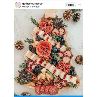 Thớt gỗ, Cheese platter hình cây thông