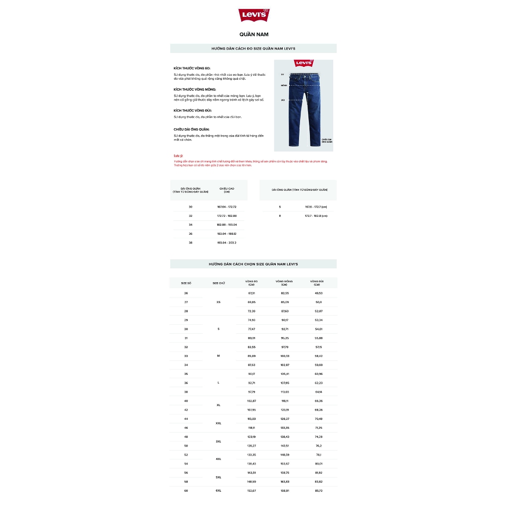 LEVI'S - Quần Jeans Nam Dài 04511-5124 