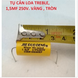 2 Tụ phân tần loa 1.5uf Tròn Vàng 250v