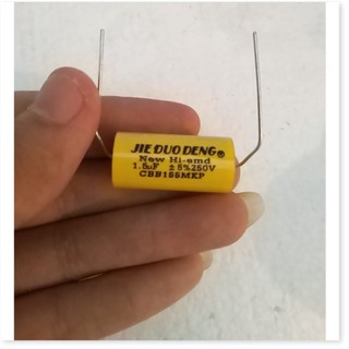 2 Tụ phân tần loa 1.5uf Tròn Vàng 250v