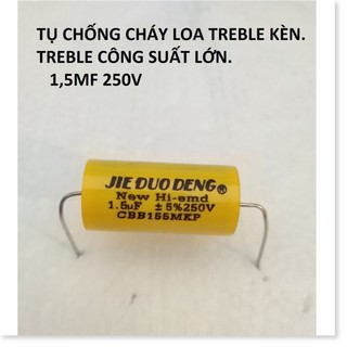 2 Tụ phân tần loa 1.5uf Tròn Vàng 250v
