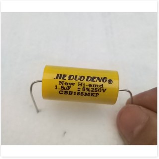 2 Tụ phân tần loa 1.5uf Tròn Vàng 250v