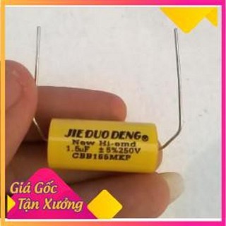 2 Tụ phân tần loa 1.5uf Tròn Vàng 250v