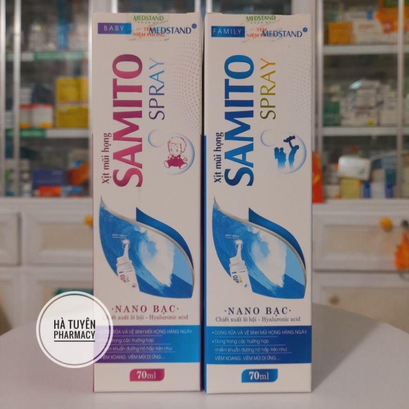 Xịt vệ sinh mũi SAMITO nano bạc- 70ml