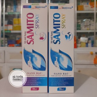 Xịt vệ sinh mũi samito nano bạc- 70ml