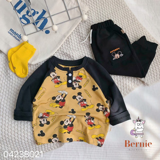 (8-23kg) Set Bộ Cotton Dài Tay Mickey