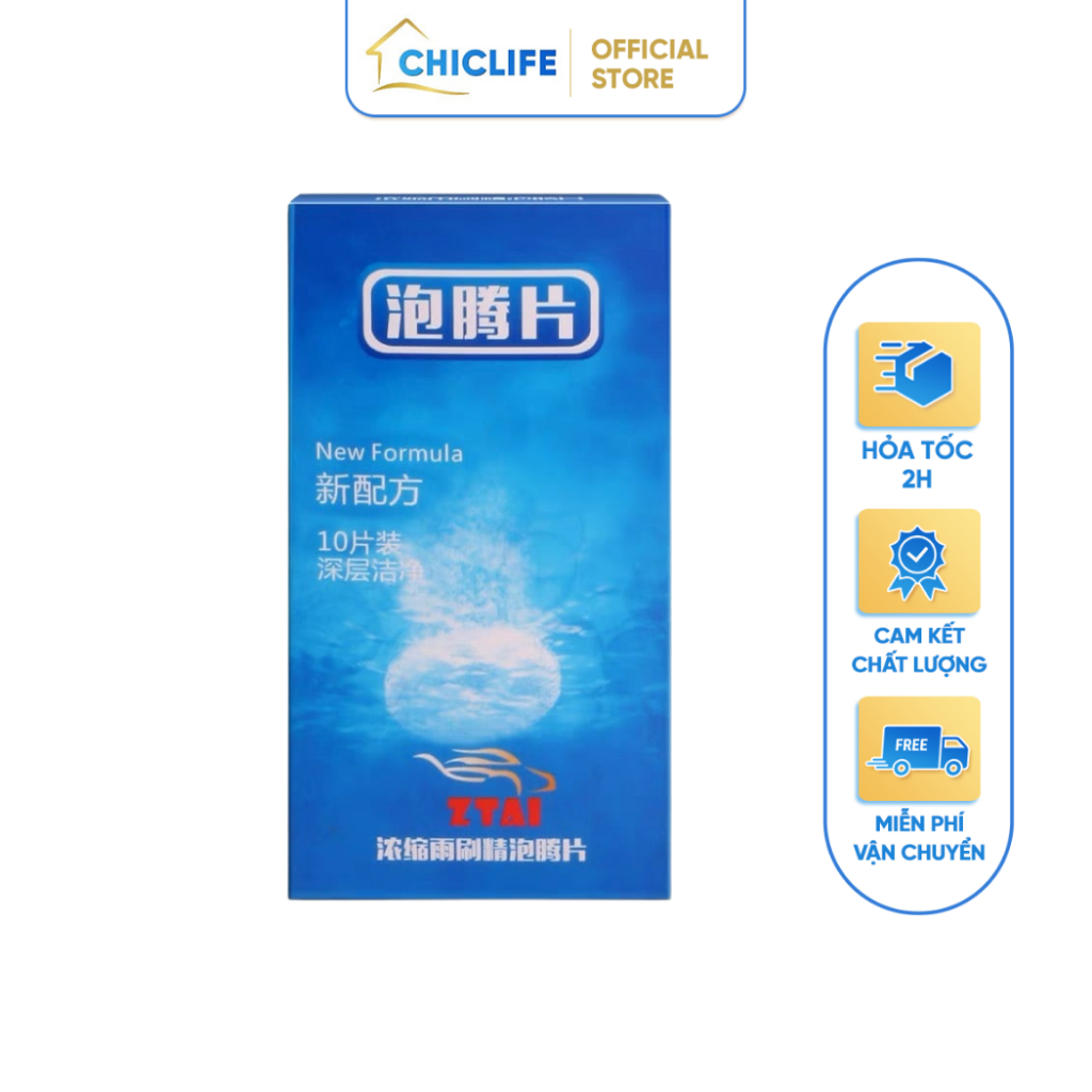 Viên Sủi Rửa Kính Các Loại Kính Ô Tô Siêu Sạch Tiện Lợi CHICLIFE HOME