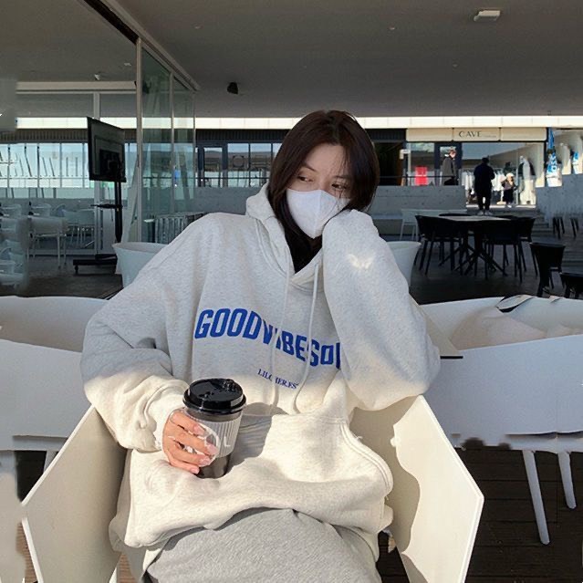 Áo Hoodie GOODVIBESONLY  - Vải Nỉ Bông Form Rộng Không Xù Lông - Nam Nữ Unisex Ulzzang Hàn Quốc 1999shop
