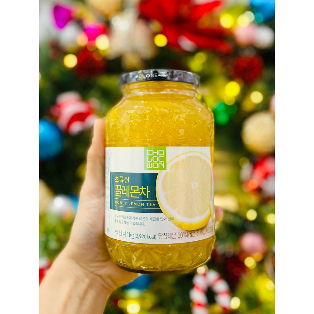 Mật ong chanh Hàn Quốc lọ 1KG- Giảm ho hiệu quả - Hàng nhập khẩu chính hãng