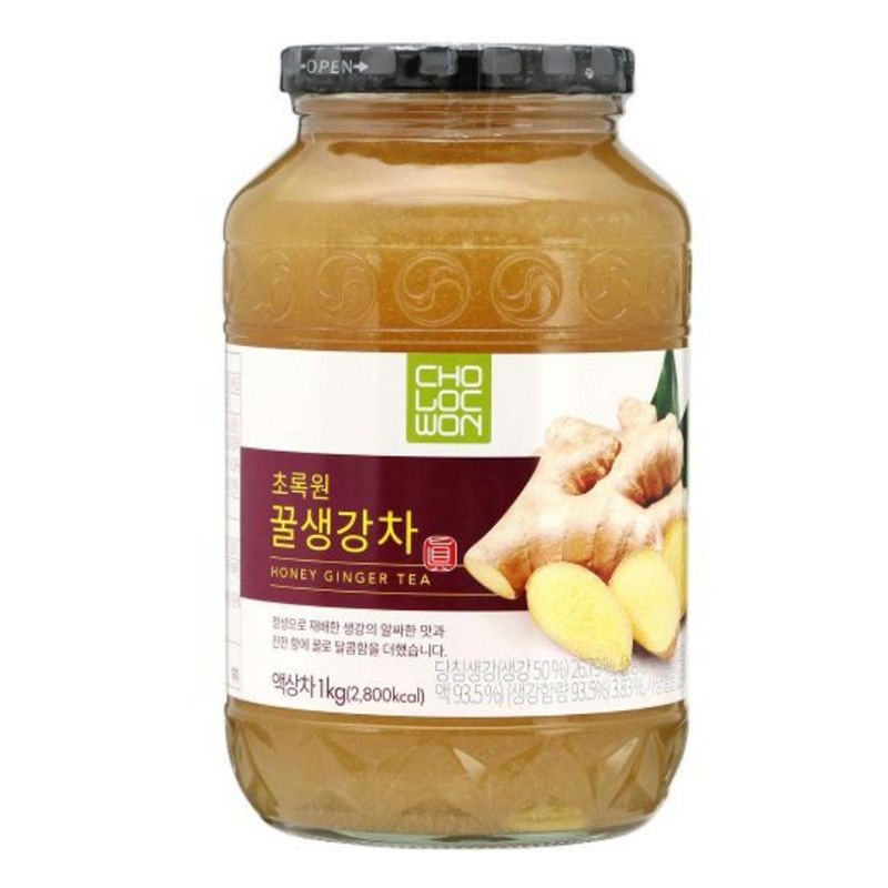 Mật ong gừng Hàn Quốc lọ 1kg-Giảm ho hiệu quả - Hàng nhập khẩu chính hãng