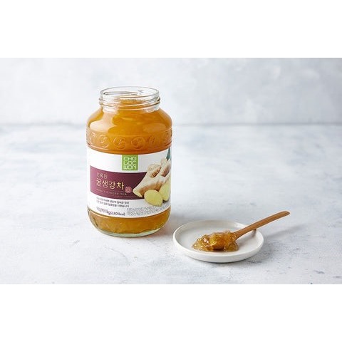 Mật ong gừng Hàn Quốc lọ 1kg-Giảm ho hiệu quả - Hàng nhập khẩu chính hãng