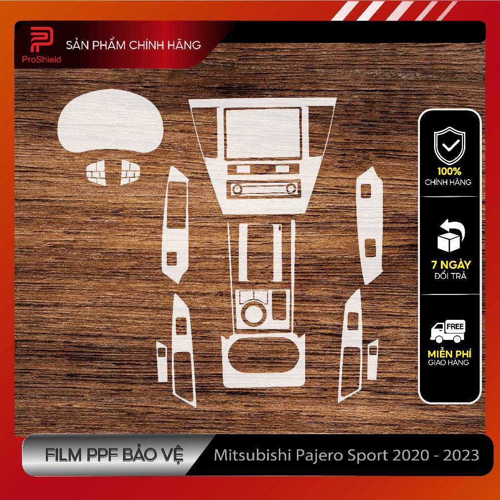 MITSUBISHI PAJERO SPORT 2020-2026 : Film dán PPF chống xước nội thất. Xoá mờ vết xước cũ
