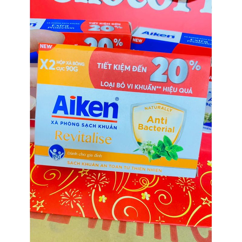 Xà Phòng Sạch Khuẩn Aiken 120g/180g
