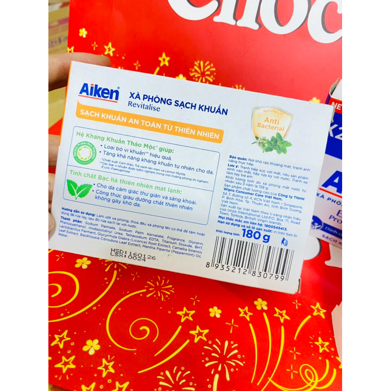 Xà Phòng Sạch Khuẩn Aiken 120g/180g