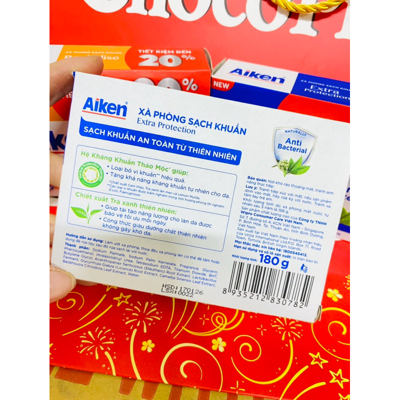 Xà Phòng Sạch Khuẩn Aiken 120g/180g
