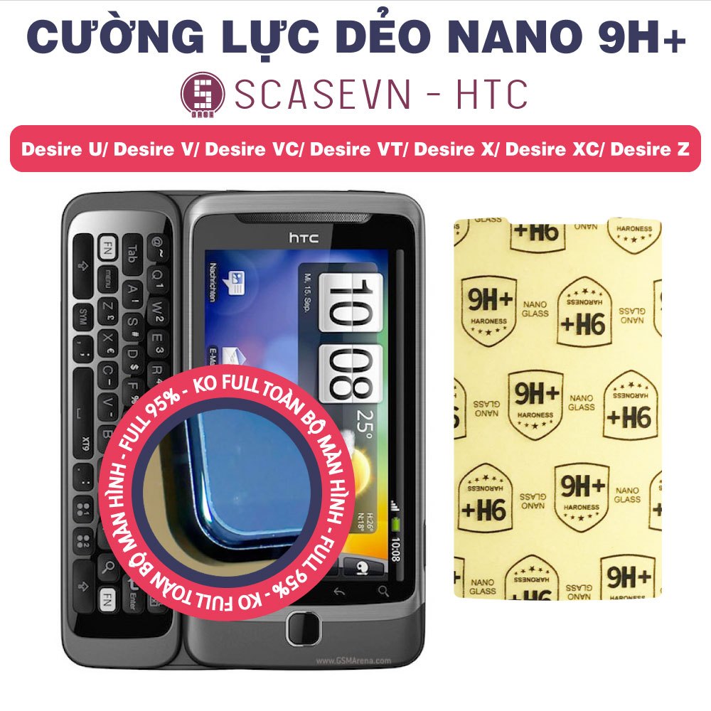 Cường Lực Dẻo Nano Trong Suốt HTC Desire U/ Desire V/ Desire VC/ Desire VT/ Desire X/ Desire XC/ Des