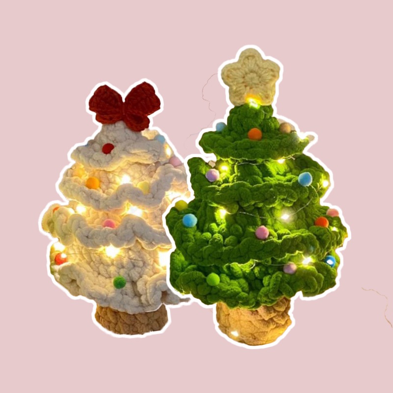 Cây Thông Noel Len Nhung Đũa Dịp Giáng Sinh Siêu Xinh