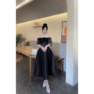 ĐẦM TAPTA PHỐI LƯỚI ĐÁ EO ĐI CHƠI, ĐI TIỆC
