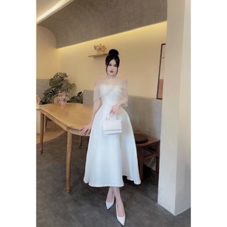 ĐẦM TAPTA PHỐI LƯỚI ĐÁ EO ĐI CHƠI, ĐI TIỆC