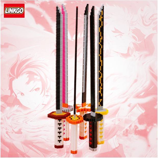 Lắp ráp hình kiếm 48cm lắp ráp thông minh hình kiếm bằng nhựa ABS an toàn trẻ nhỏ