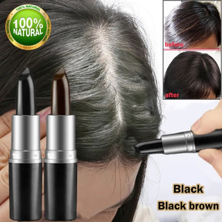 Thanh nhuộm tóc thực vật tinh khiết,Bút nhuộm tóc dùng một lần, Che phủ tóc bạc nhanh chóng,Dành cho nam và n