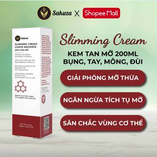 Kem tan mỡ bụng giảm cân mỡ bụng bắp tay đùi cấp tốc Sakuza 200ml
