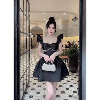 Đầm tapta cánh tiên đính đá đi chơi, đi tiệc sang chảnh
