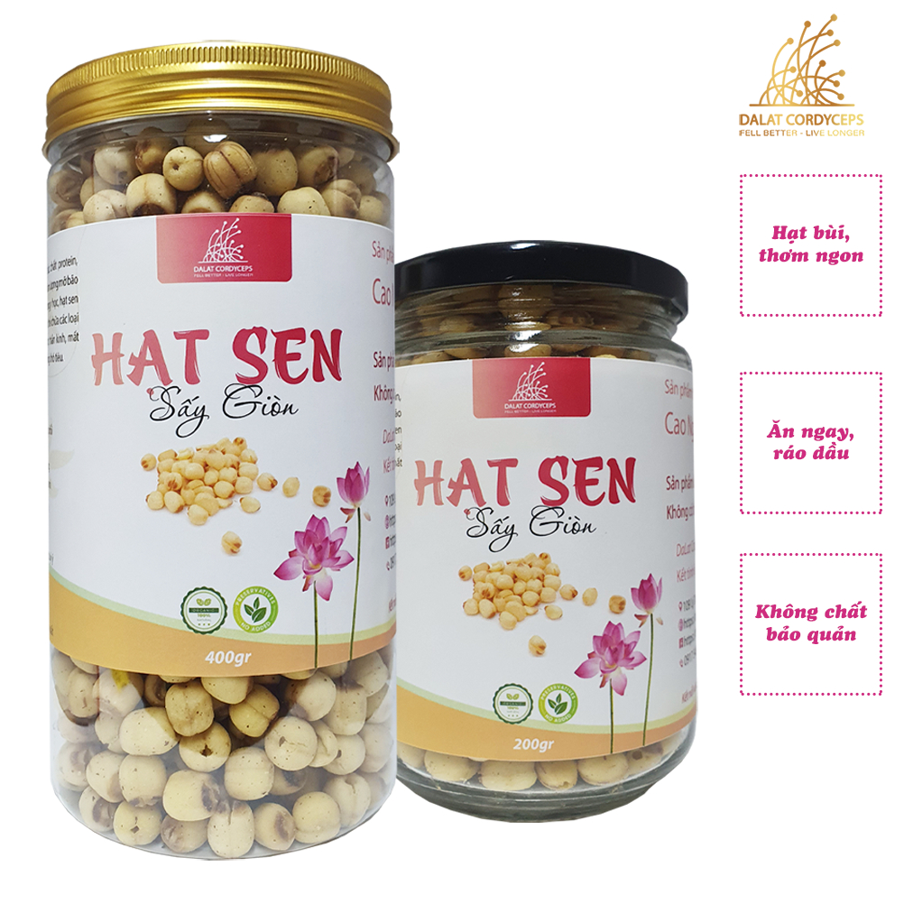 Hạt sen sấy giòn - Dalat Cordyceps