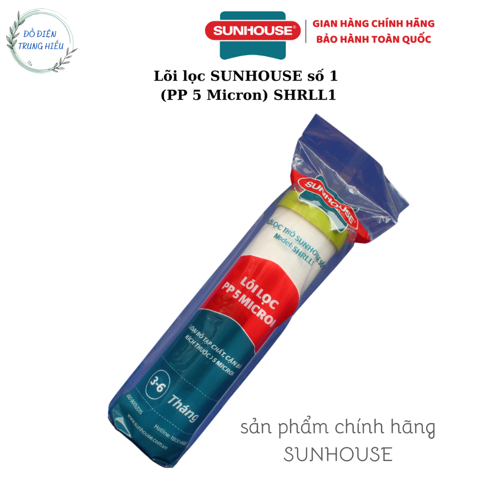 Lõi lọc nước số 1 SUNHOUSE SHRLL1  - Hàng chính hãng