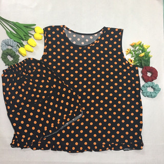 Đồ bộ đùi tay sát nách Lanh (Tole) Size 2 (Từ 50kg-60kg).
