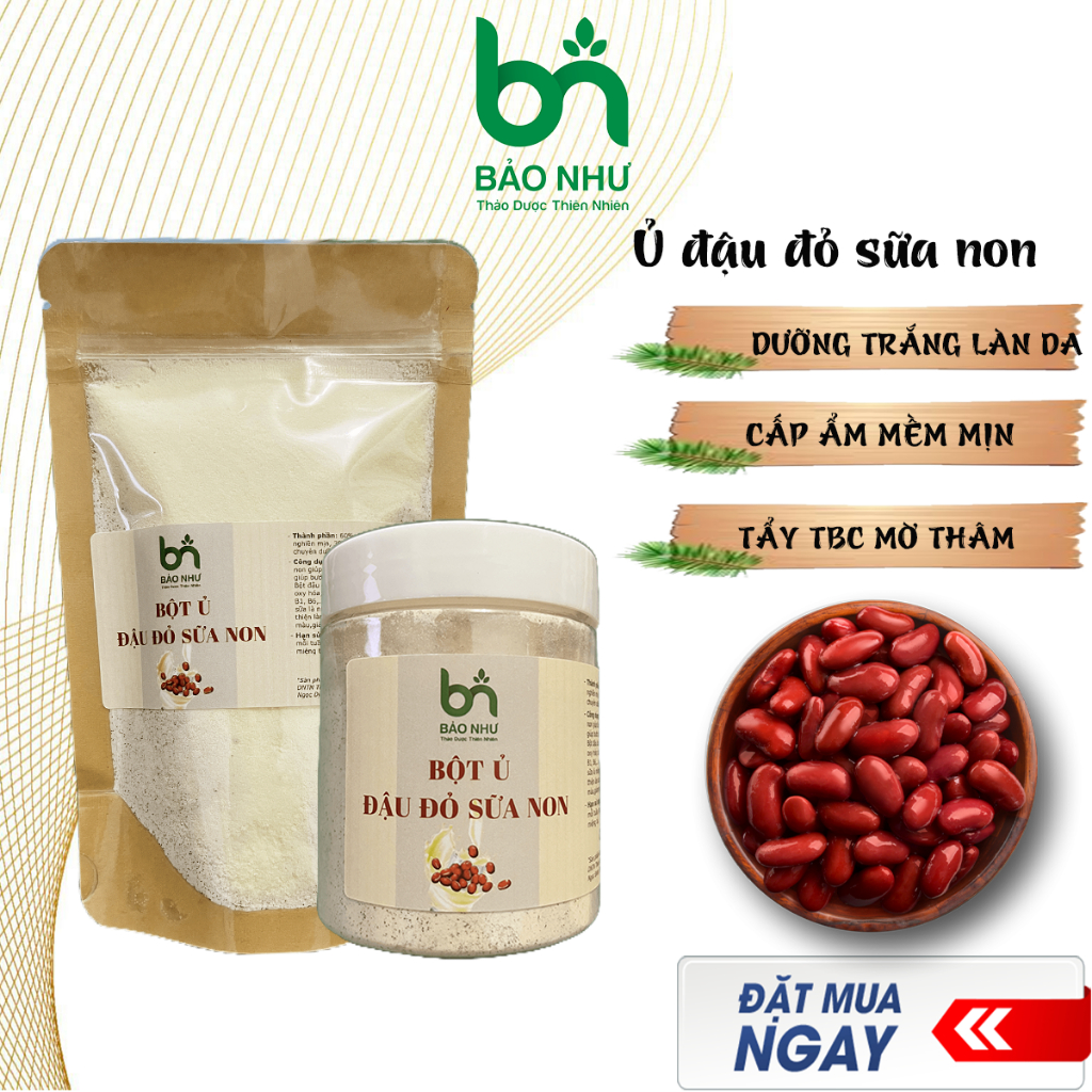 Bột ủ đậu đỏ sữa non dưỡng trắng da & tẩy tbc