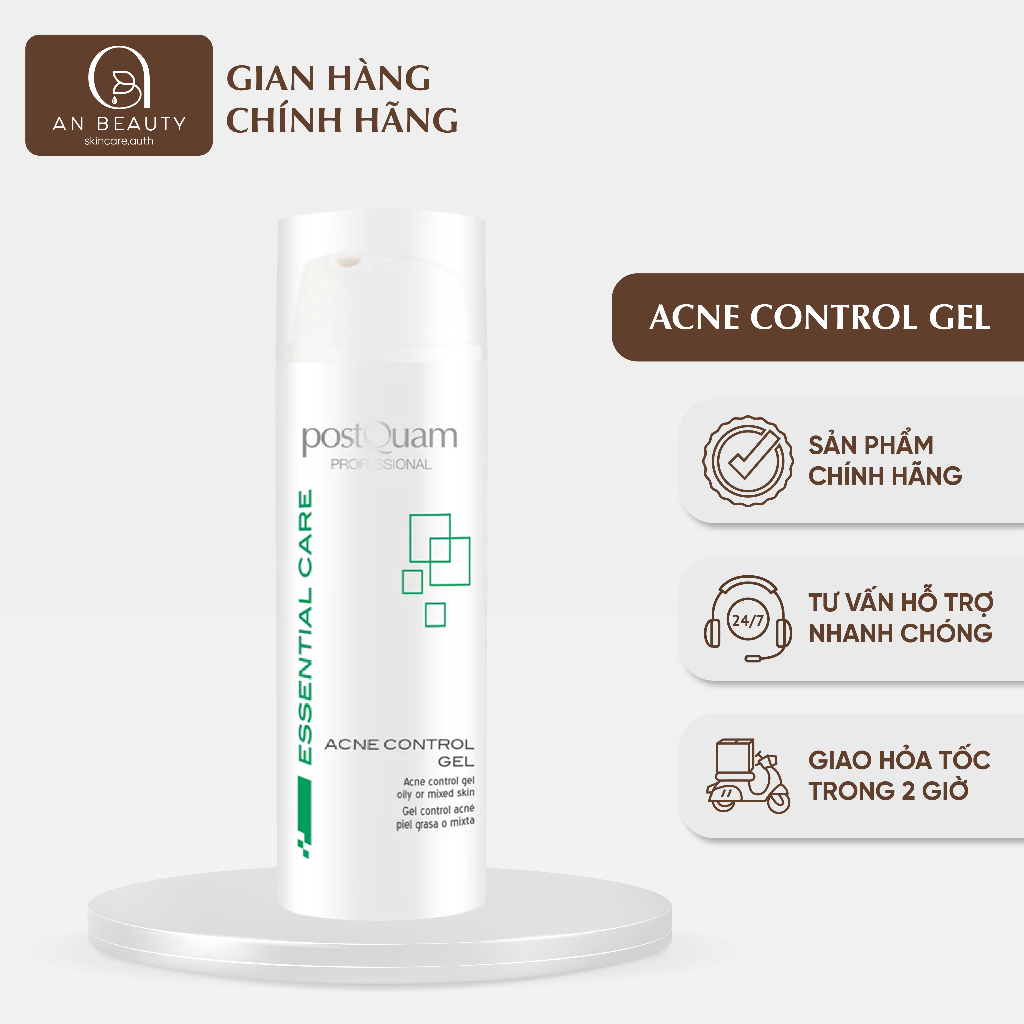 Dưỡng Ẩm POSTQUAM ACNE CONTROL GEL Kiểm Soát Dầu, Giảm Mụn, Dành Cho Da Dầu, Mụn 50ml